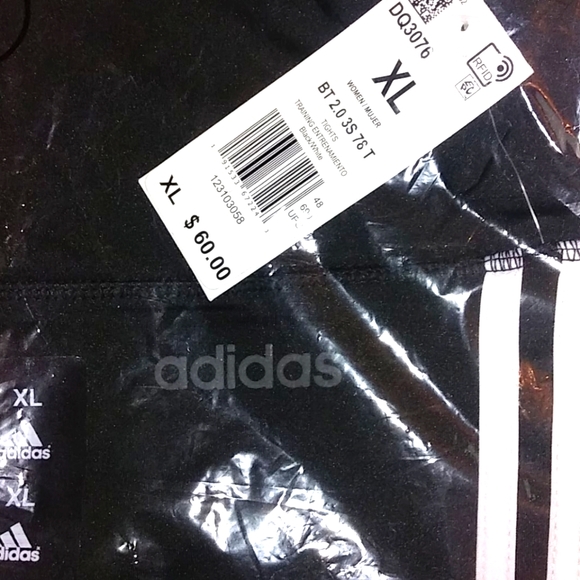 adidas Pants - 🆕Great Adidas 3 Striped Black XL Ladies Pants